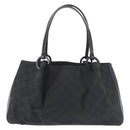 GUCCI GG Canvas Hand Bag Black Silver 94898 Auth 142537-2