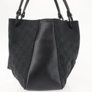 GUCCI GG Canvas Hand Bag Black Silver 94898 Auth 142537-3