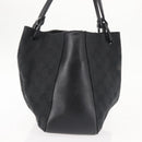 GUCCI GG Canvas Hand Bag Black Silver 94898 Auth 142537-4