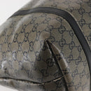 GUCCI GG Crystal Tote Bag Gold Navy 197953 Auth 142538-10