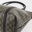 GUCCI GG Crystal Tote Bag Gold Navy 197953 Auth 142538-11