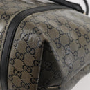 GUCCI GG Crystal Tote Bag Gold Navy 197953 Auth 142538-13