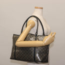 GUCCI GG Crystal Tote Bag Gold Navy 197953 Auth 142538-21