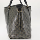 GUCCI GG Crystal Tote Bag Gold Navy 197953 Auth 142538-5