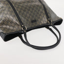 GUCCI GG Crystal Tote Bag Gold Navy 197953 Auth 142538-6