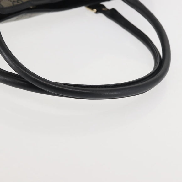 GUCCI GG Crystal Tote Bag Gold Navy 197953 Auth 142538