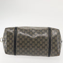 GUCCI GG Crystal Tote Bag Gold Navy 197953 Auth 142538-9