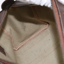 GUCCI GG Supreme Web Sherry Line Hand Bag PVC Beige Gold Red Auth 142539-18