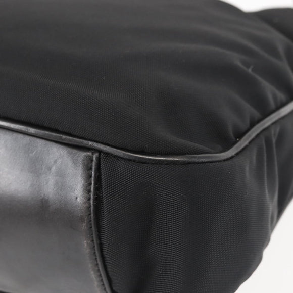 GUCCI Bamboo Hand Bag Canvas 2way Black Silver 001 1638 1705 Auth 142542