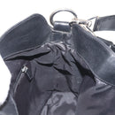 GUCCI Bamboo Hand Bag Canvas 2way Black Silver 001 1638 1705 Auth 142542-20