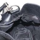 GUCCI Bamboo Hand Bag Canvas 2way Black Silver 001 1638 1705 Auth 142542-21