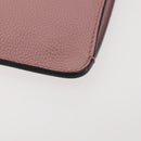 GUCCI Shoulder Bag Leather Pink Silver Auth 142544-14