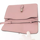 GUCCI Shoulder Bag Leather Pink Silver Auth 142544-10