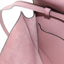 GUCCI Shoulder Bag Leather Pink Silver Auth 142544-19