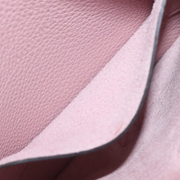 GUCCI Shoulder Bag Leather Pink Silver Auth 142544