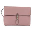 GUCCI Shoulder Bag Leather Pink Silver Auth 142544-13