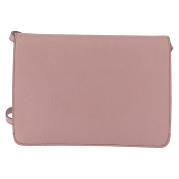 GUCCI Shoulder Bag Leather Pink Silver Auth 142544 - 0