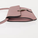 GUCCI Shoulder Bag Leather Pink Silver Auth 142544-4