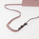 GUCCI Shoulder Bag Leather Pink Silver Auth 142544-7