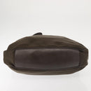 GUCCI Bamboo Hand Bag Nylon 2way Khaki Silver 001 1577 2615 Auth 142547-11