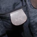 GUCCI Bamboo Hand Bag Nylon 2way Khaki Silver 001 1577 2615 Auth 142547-16