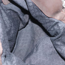 GUCCI Bamboo Hand Bag Nylon 2way Khaki Silver 001 1577 2615 Auth 142547-17