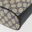 GUCCI GG Supreme Shoulder Bag PVC Navy Gold 001 084 0853 Auth 142551-14