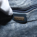 GUCCI GG Supreme Shoulder Bag PVC Navy Gold 001 084 0853 Auth 142551-19