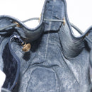 GUCCI GG Supreme Shoulder Bag PVC Navy Gold 001 084 0853 Auth 142551-20