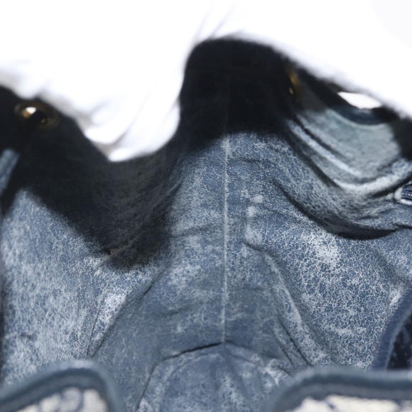 GUCCI GG Supreme Shoulder Bag PVC Navy Gold 001 084 0853 Auth 142551