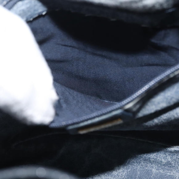 GUCCI GG Supreme Shoulder Bag PVC Navy Gold 001 084 0853 Auth 142551