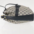 GUCCI GG Supreme Shoulder Bag PVC Navy Gold 001 084 0853 Auth 142551-4