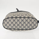 GUCCI GG Supreme Shoulder Bag PVC Navy Gold 001 084 0853 Auth 142551-5