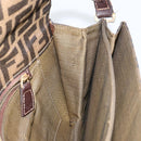 FENDI Zucca Canvas Shoulder Bag Brown Auth 142559-19