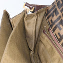 FENDI Zucca Canvas Shoulder Bag Brown Auth 142559-20