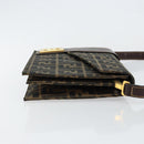 FENDI Zucca Canvas Shoulder Bag Brown Auth 142559-3