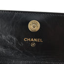 CHANEL Matelasse Chain Mini Shoulder Bag Calf Skin Black Gold CC Auth 142563M-9