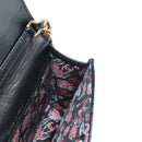 CHANEL Matelasse Chain Mini Shoulder Bag Calf Skin Black Gold CC Auth 142563SAM-21