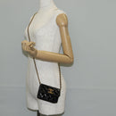CHANEL Matelasse Chain Mini Shoulder Bag Calf Skin Black Gold CC Auth 142563SAM-23