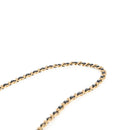 CHANEL Matelasse Chain Mini Shoulder Bag Calf Skin Black Gold CC Auth 142563M-14