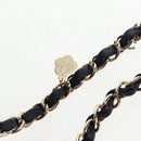 CHANEL Matelasse Chain Shoulder Bag Tweed Red Gold CC Auth 142564M-8