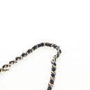 CHANEL Matelasse Chain Shoulder Bag Tweed Red Gold CC Auth 142564M-14