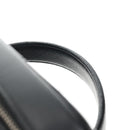 CHANEL Matelasse Vanity Pouch Lamb Skin Black Silver CC Auth 142565M-8