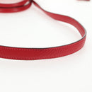 HERMES Bolide 31 Hand Bag Taurillon Leather Red Silver Auth 142568M-9