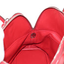 HERMES Bolide 31 Hand Bag Taurillon Leather Red Silver Auth 142568M-24
