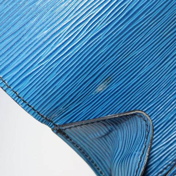 LOUIS VUITTON Epi Saint Cloud GM Shoulder Bag Toledo Blue M52195 LV Auth 142604