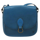 LOUIS VUITTON Epi Saint Cloud GM Shoulder Bag Toledo Blue M52195 LV Auth 142604-13