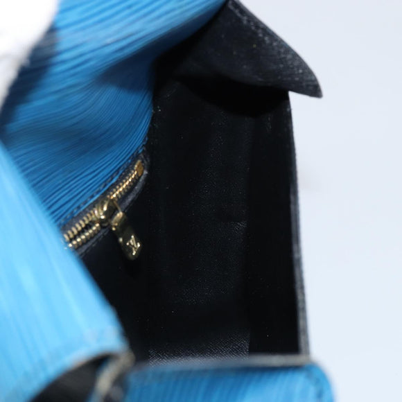 LOUIS VUITTON Epi Saint Cloud GM Shoulder Bag Toledo Blue M52195 LV Auth 142604