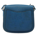 LOUIS VUITTON Epi Saint Cloud GM Shoulder Bag Toledo Blue M52195 LV Auth 142604-2