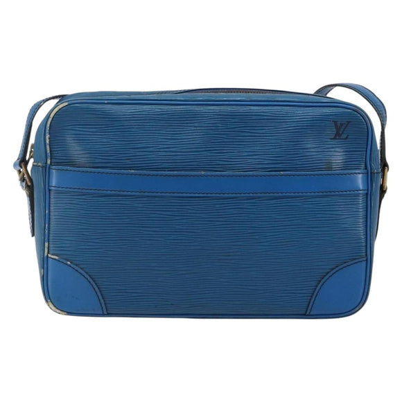 LOUIS VUITTON Epi Trocadero 27 Shoulder Bag Blue M52315 LV Auth 142606